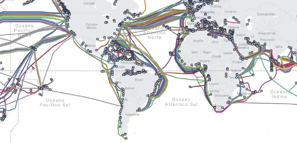 Edgefy: Conectividade global - Submarine Cable Map